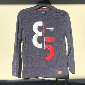 Gray Long Sleeve Graphic Tee